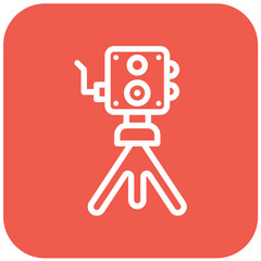Old camera Vector Icon Design Illustration