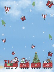 christmas background with santa claus