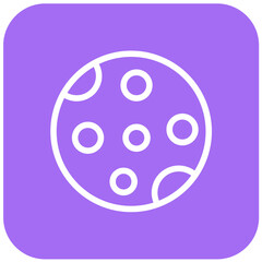Full Moon Vector Icon Design Illustration