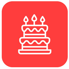 Cake Vector Icon Design Illustration