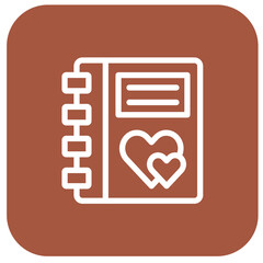 Diary Vector Icon Design Illustration