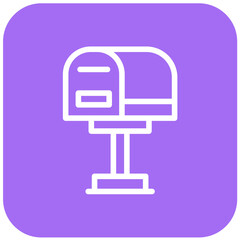 Mail Box Vector Icon Design Illustration