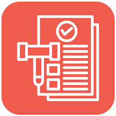 Legal Documents Vector Icon Design Illustration