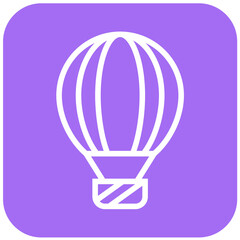 Obraz premium Hot air balloon Vector Icon Design Illustration