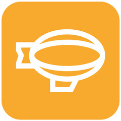 Flying Airship Vector Icon Design Illustration © Graphixs Art