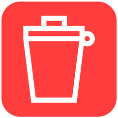Bin Vector Icon Design Illustration