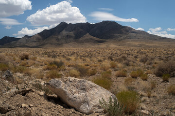 desert mountain with sky