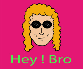 girl with hair and glasses