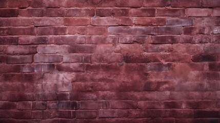 Maroon brick wall backdrop with ample copy space for your creative projects
