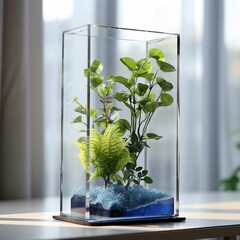 Plant in a glass jar