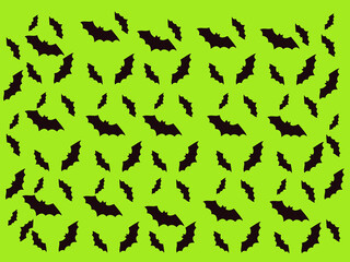 bat pattern green, background, wallpaper