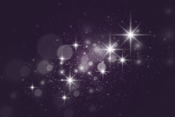 Obraz premium Brilliant dust vector shine. Glittering shiny ornaments for background. Vector illustration. 