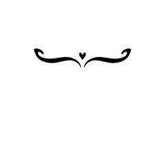 swirl divider decoration