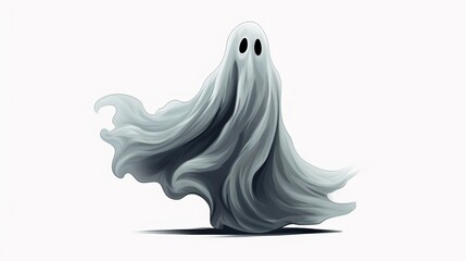 Ghost vector icon on white background.Generative AI