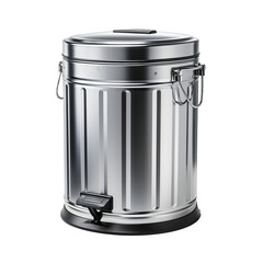 garbage can isolated against transparent background