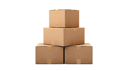 cardboard isolated against transparent background