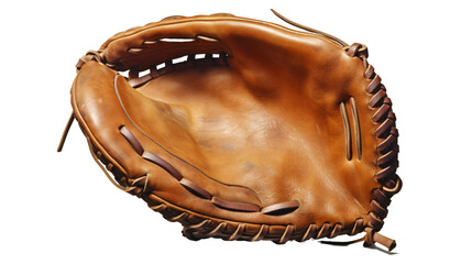 leather glove inside isolated against transparent background