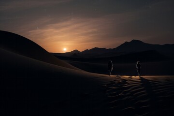 Fototapeta na wymiar Stark Beauty of a Desert Night