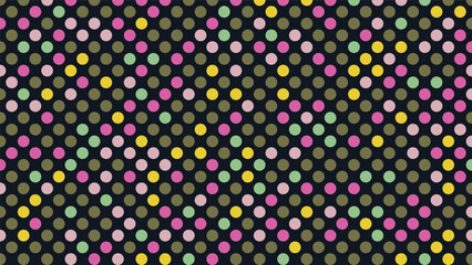Polka Dot Pop Art Creative Design, Vector Illustration, Abstract Background