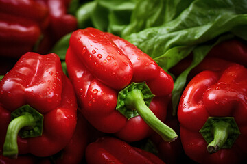 Close Up Food Photography of Red Peppers