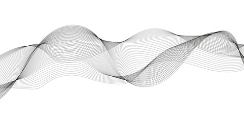 Wave Line. Wave Line Background. Black Line with White Background. Curved Wavy Line. Abstract Wave Background with Black and White Lines. Abstract Wave Background Vector Illustration.
