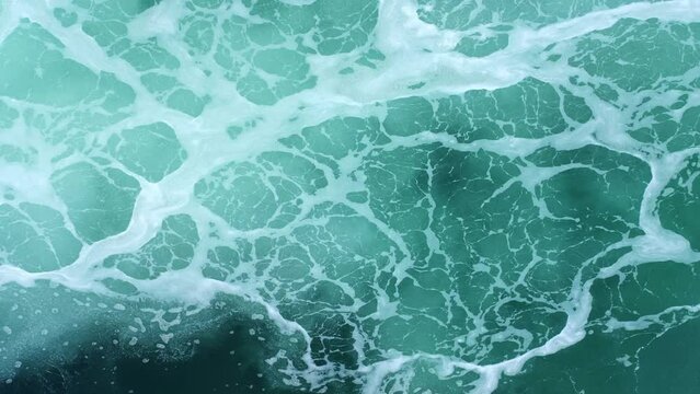 Water movement, ocean water. Sea texture, abstract background calming. Slow motion 4k.
