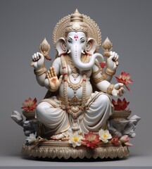 Adorable 3D Ganesha A Cute Illustration