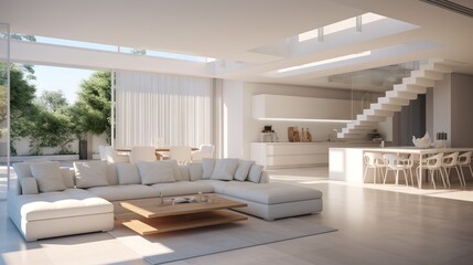 Clean and contemporary white design