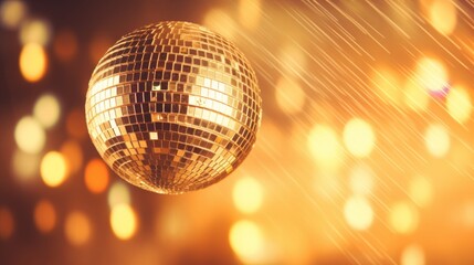 Obraz premium Disco ball illuminating the room
