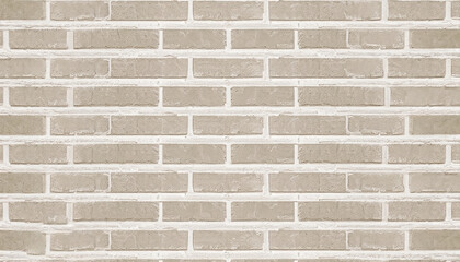 Cream and white brick wall texture background. Brickwork and stonework flooring.