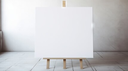 Pure white canvas for creative freedom - obrazy, fototapety, plakaty
