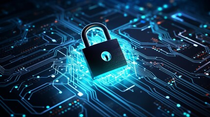 Cybersecurity awareness campaigns in digital background