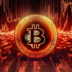 Virtuelle Währung Bitcoin, BTC, Kryptowährung, Geldanlage, Generative AI