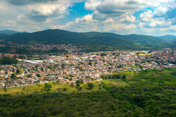 Obraz premium Aerial view of a poor neighborhood in Sao Paulo, Brazil