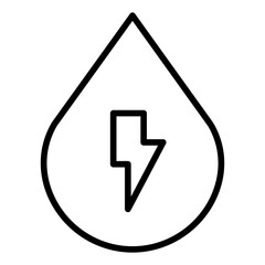 Outline Water Energy icon