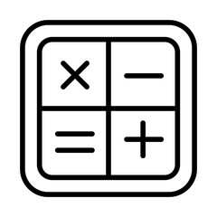 Obraz premium Outline Maths icon