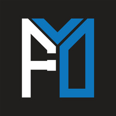 FD letter logo design on black background. FD creative initials letter logo concept. FD letter design.
