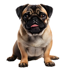 Obraz premium pug dog isolated