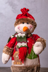 toy growth snowman for new year's decor