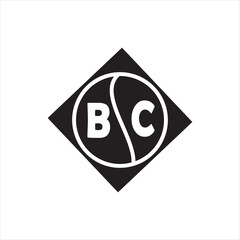 BC letter logo design on white background. BC creative initials letter logo concept. BC letter design.
