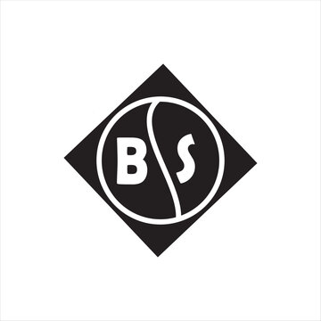 BS letter logo design on white background. BS creative initials letter logo concept. BS letter design.
