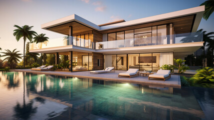 Sunrise Serenity at Contemporary Luxury Villa
