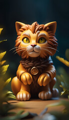 Lion cat generative ai 