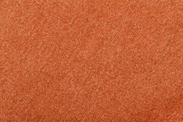 orange color jeans texture, factory fabric on white background