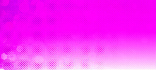 Pink gradient bokeh widescreen background with copy space for text or image, Usable for banner, poster, cover, Ad, events, party, sale,  and various design works