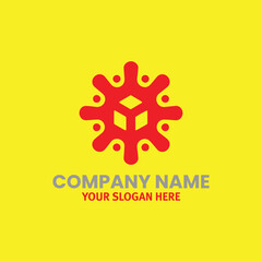 business teamwork logo design vector
