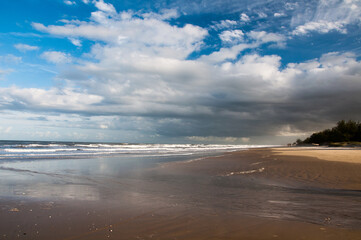 beach and clouds