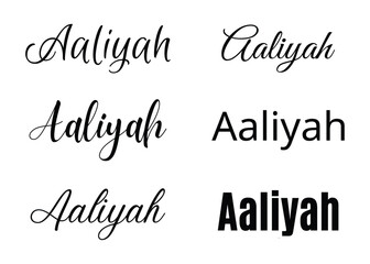 Aaliyah svg . Aaliyah Baby Name svg. Aaliyah Wedding Name svg