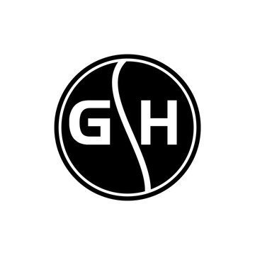 GH letter logo design on white background. GH creative initials letter logo concept. GH letter design.
