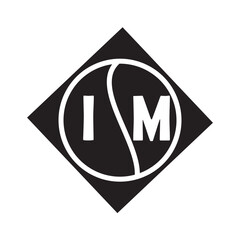 IM letter logo design on white background. IM creative initials letter logo concept. IM letter design.
